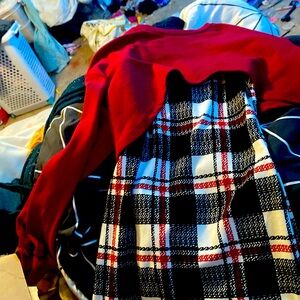 plaid dress with cover up perfect for family events